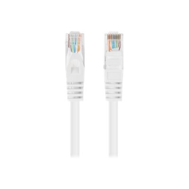 LANBERG Patchcord Cat.6 UTP 0.5m white 10-pack