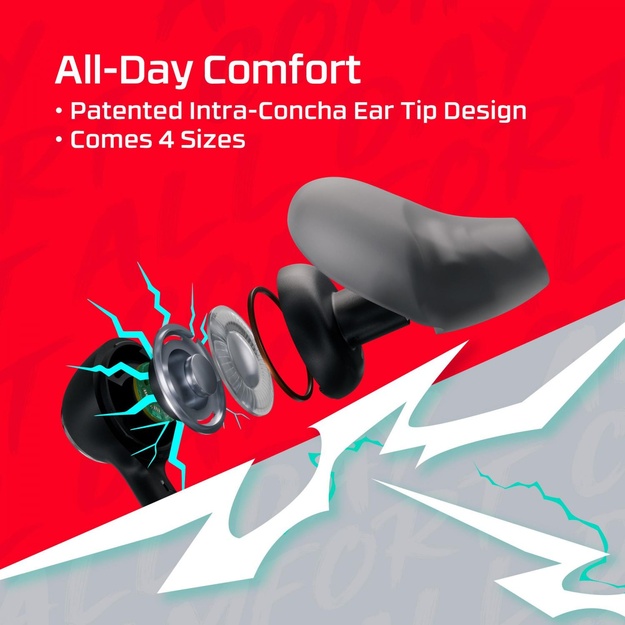 HEADSET HYPERX CLOUD EARBUDS/III BLACK BN7R9AA HYPERX