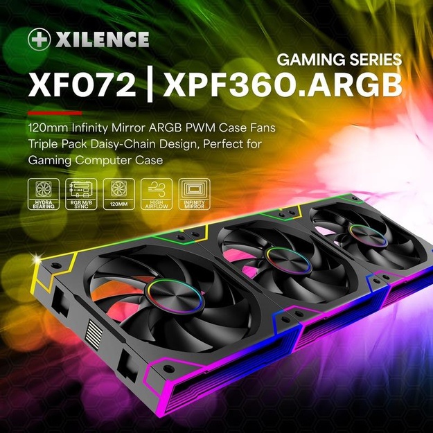 CASE FAN 120MM XPF360.ARGB/XF072 XILENCE