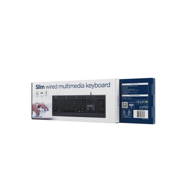 KEYBOARD MULTIMEDIA USB CYRILL/BLACK KB-MCH-06-CYRL GEMBIRD