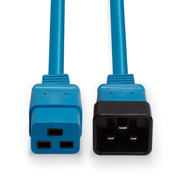 CABLE POWER IEC EXTENSION 3M/BLUE 30122 LINDY
