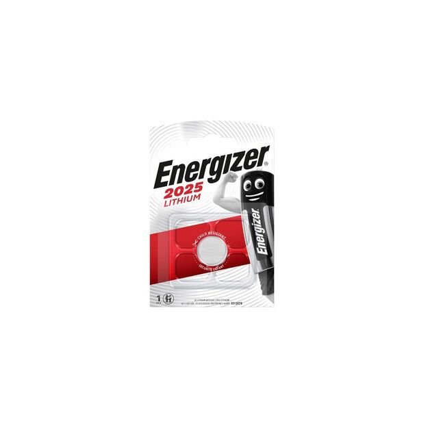 Lithium coin type battery ENERGIZER CR2025 1pc