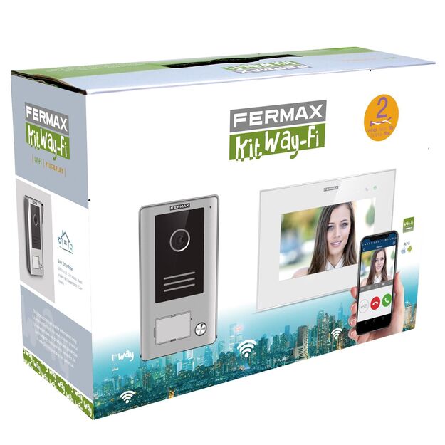 Vaizdo telefonspynių komplektas FERMAX 1/W VIDEO WAY-FI 7" KIT
