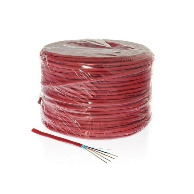 Fire alarm cable shielded 2x0.8mm2 100m