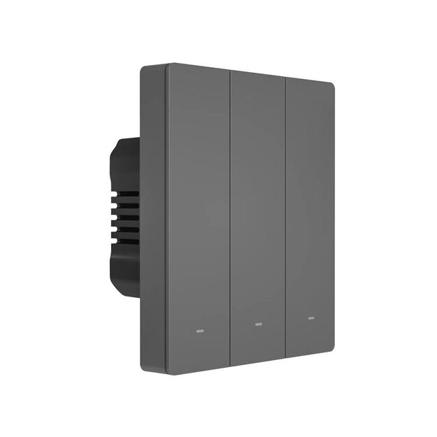 Smart 3-channel Wi-Fi wall switch black SONOFF M5-3C-80