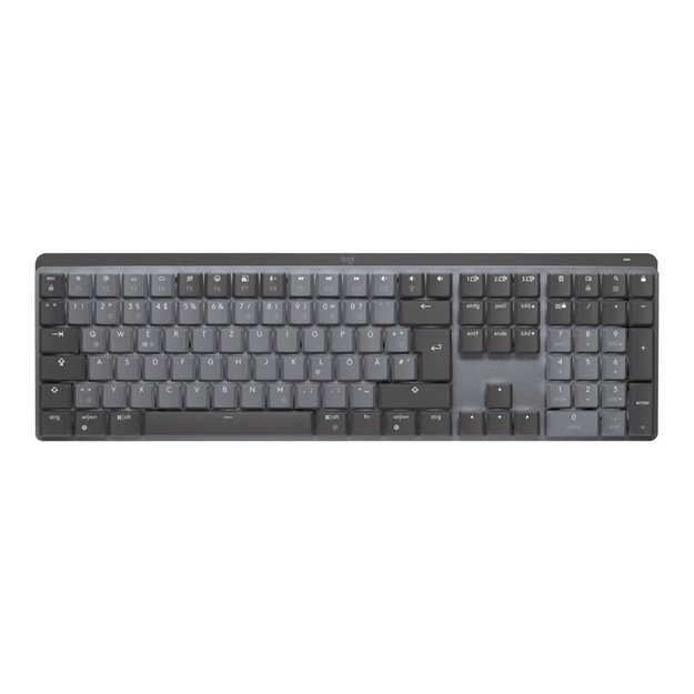 Belaidė klaviatūra LOGITECH MX Mechanical Wireless Illuminated Performance - GRAPHITE - (US) INTL - 2.4GHZ/BT - N/A - EMEA - TACTILE