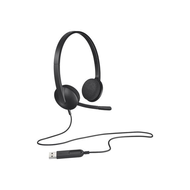 Ausinės LOGITECH H340 USB Headset black