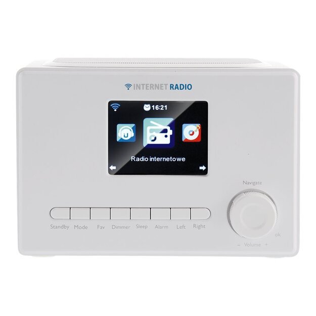 Radijo imtuvas ART RADA X102 ART INTERNET WIFI RADIO X102 LCD colour 3,2 white