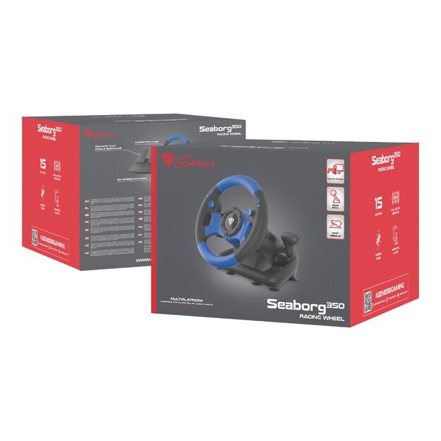 Žaidimų vairas NATEC NGK-1566 Genesis SEABORG 350 for PC/ Console