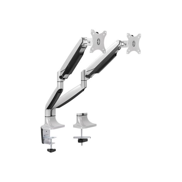 LOGILINK BP0043 LOGILINK - Dual alumium monitor desk mount,13-27, max. 9 kg