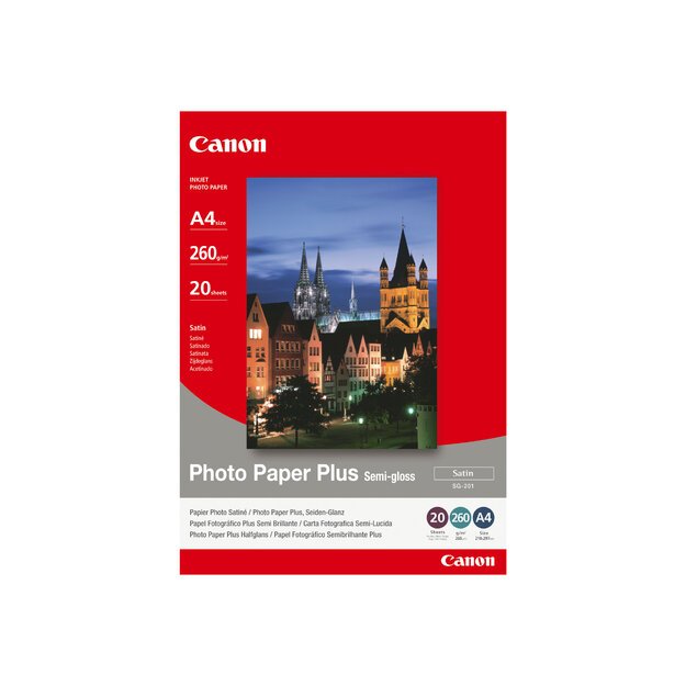 CANON SG-201 photopaper A4 20pages semi-glossy