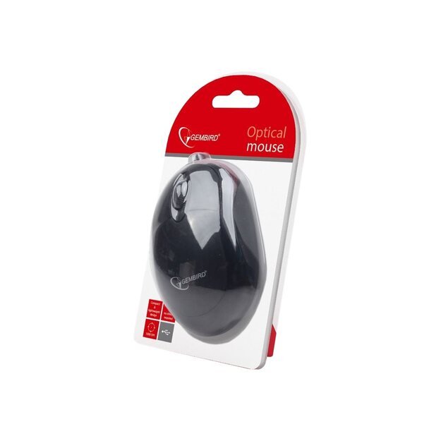 Kompiuterinė pelė laidinė GEMBIRD MUS-U-01 Gembird Optical mouse 1000 DPI, USB, black