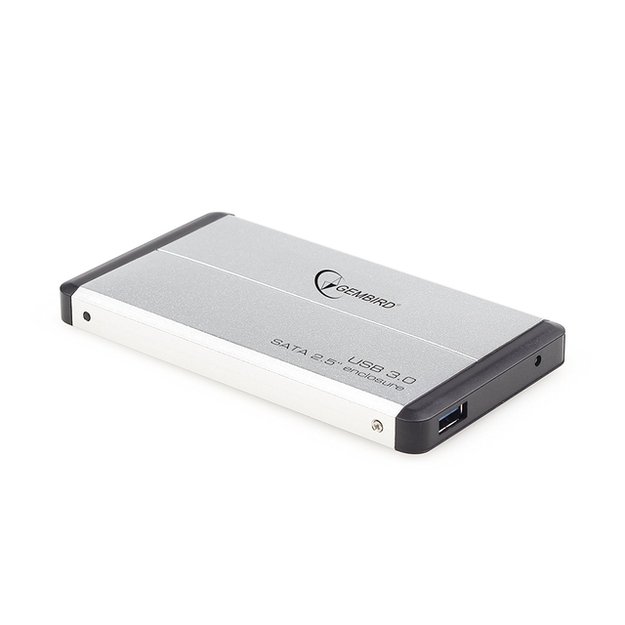 GEMBIRD EE2-U3S-2-S HDD/SSD enclosure Gembird for 2.5 SATA - USB 3.0, Aluminium, Silver 3