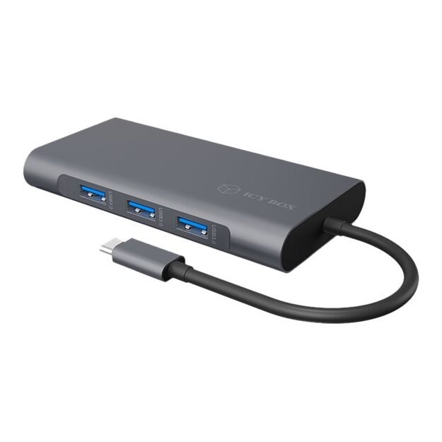 ICYBOX IB-DK4040-CPD Docking Station USB Type-C 3xUSB HDMI 4k 30Hz VGA SD/microSD