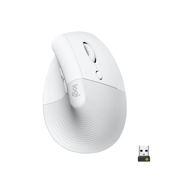 Kompiuterinė pelė laidinė LOGITECH LIFT - OFF-WHITE/PALE GREY - EMEA