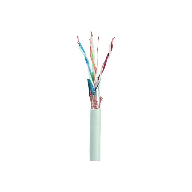 Instaliacinis tinklo kabelis GEMBIRD SPC-5004E SFTP stranded cable, cat.5e, 305m, gray