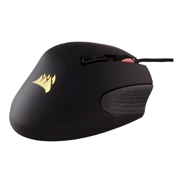 Kompiuterinė pelė laidinė CORSAIR SCIMITAR RGB ELITE MOBA/MMO Gaming Mouse Black Backlit RGB LED 18000 DPI Optical (EU) 10