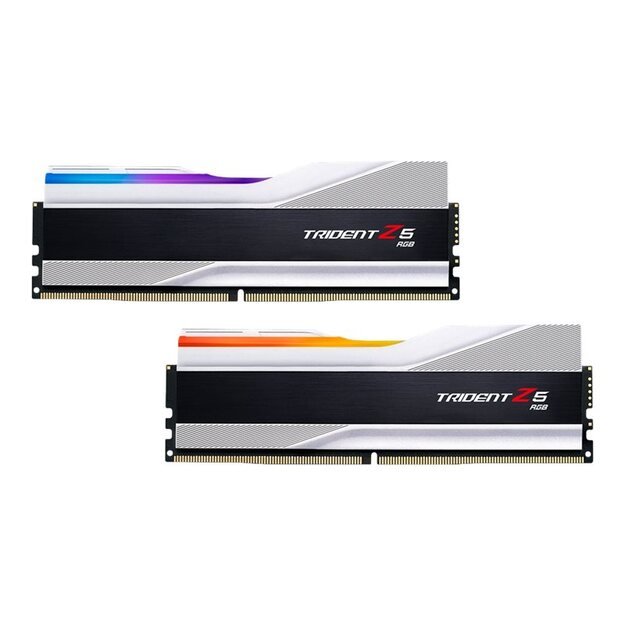 Operatyvioji atmintis (RAM) G.SKILL Trident Z5 RGB DDR5 32GB 2x16GB 6000MHz CL36 1.35V XMP 3.0 silver