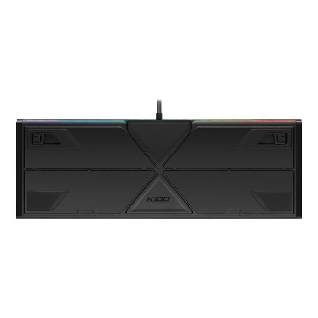 Klaviatūra laidinė CORSAIR K100 RGB Optical Mechanical Gaming Backlit RGB LED CORSAIR OPX RAPIDFIRE Black PBT Keycaps 5