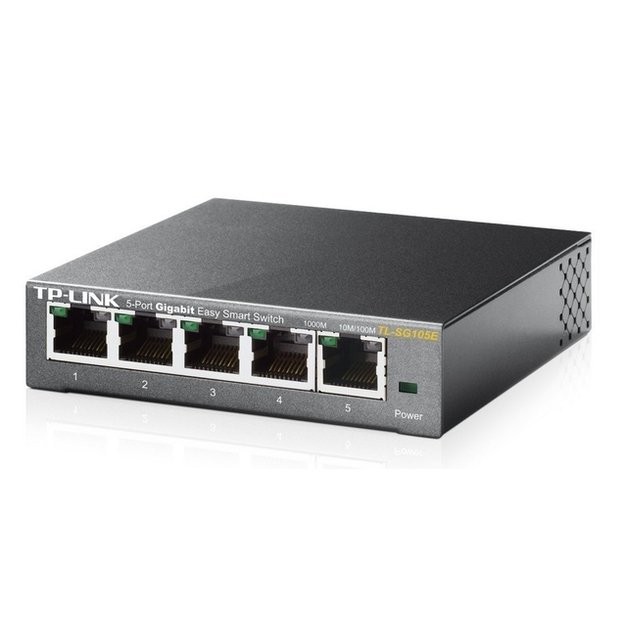 Komutatorius TP-LINK 5-Port Gigabit Desktop Easy Smart 10/100/1000Mbps RJ45 ports MTU Port Tag-based VLAN QoS IGMP Snooping