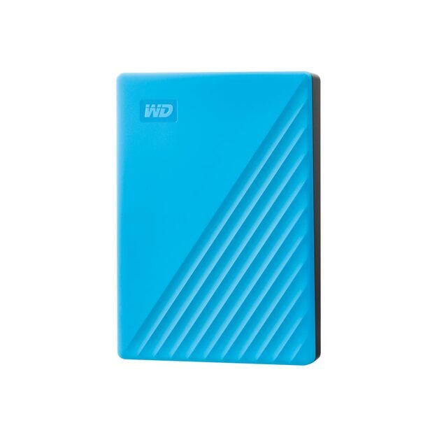 Išorinis kietasis diskas HDD |WESTERN DIGITAL|My Passport|4TB|USB 2.0|USB 3.0|USB 3.2|Colour Blue|WDBPKJ0040BBL-WESN
