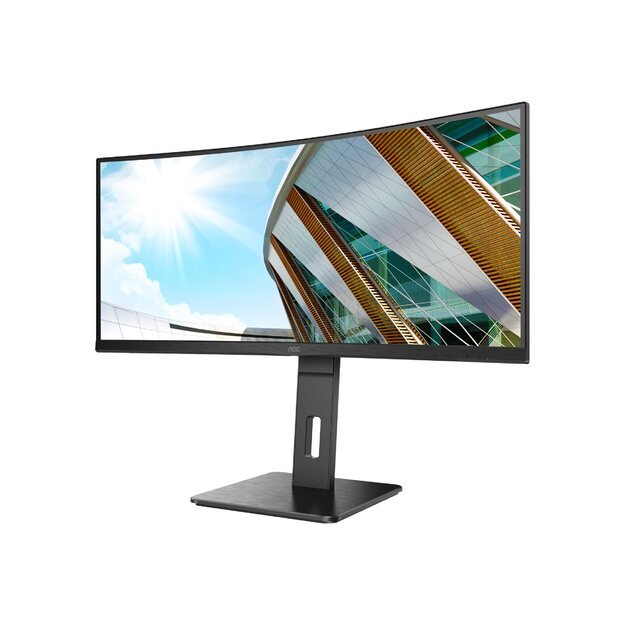 Monitorius AOC CU34P2A 34inch 3440x1440 VA Curved H/A 150MM 100hz FreeSync Premium ULTRAWIDE USB HUB SPEAKERS DPx1 HDMIx2 VESA 100x100 PRO LINE