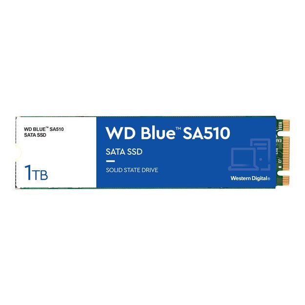 WD Blue SA510 SSD 1TB M.2 2280 SATA III 6Gb/s internal single-packed