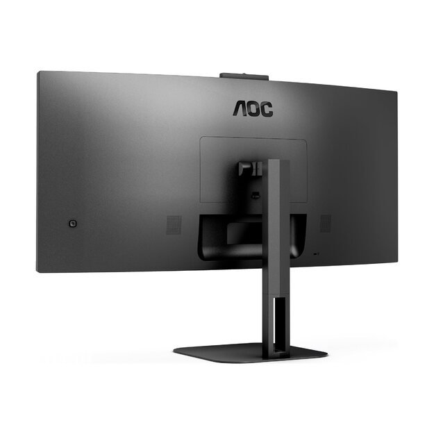 LCD Monitor|AOC|CU34V5CW/BK|34 |Curved/21 : 9|Panel VA|3440x1440|21:9|100Hz|Matte|1 ms|Speakers|Camera|Swivel|Height adjustable|Tilt|Colour Black|CU34V5CW/BK