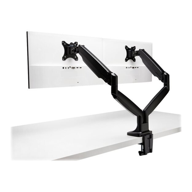 KENSINGTON One-Touch Height Adjustable Dual Monitor Arm - Black