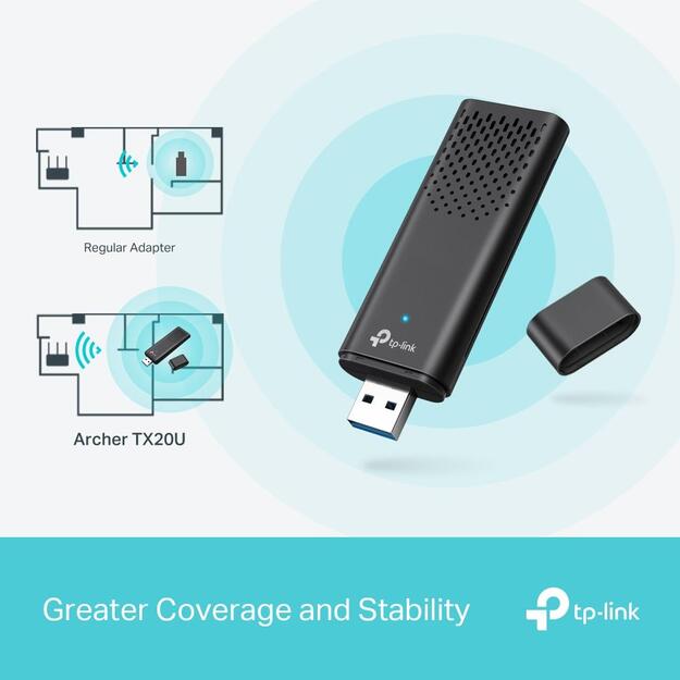 WRL ADAPTER 1800MBPS USB/ARCHER TX20U TP-LINK