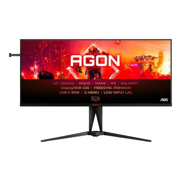 AOC AG405UXC 40inch 21:9 IPS UWQHD 144Hz 4ms 2xHDMI 2.0 DP USB-B 4xUSB 3.2 USB-C PD90W Height