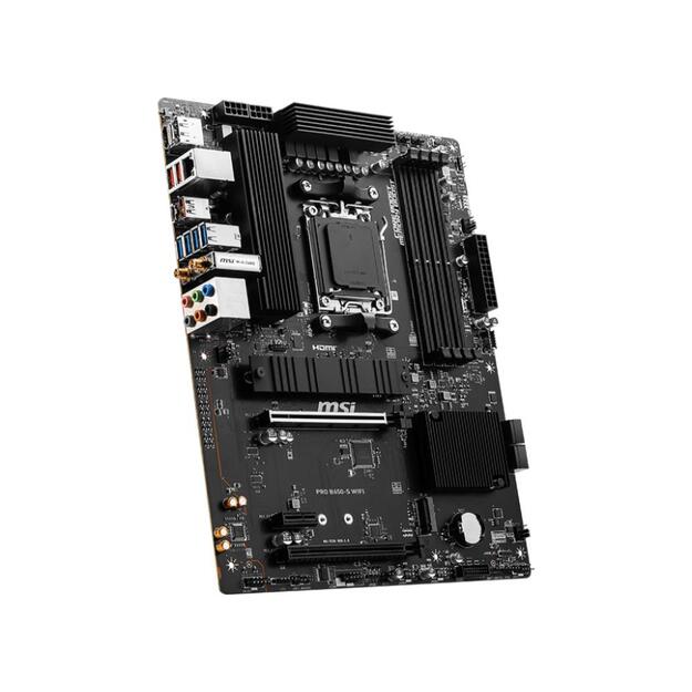 MSI PRO B650-S WIFI DDR5 AM4 ATX MB 2xPCIe x16 HDMI DP 4xSATA