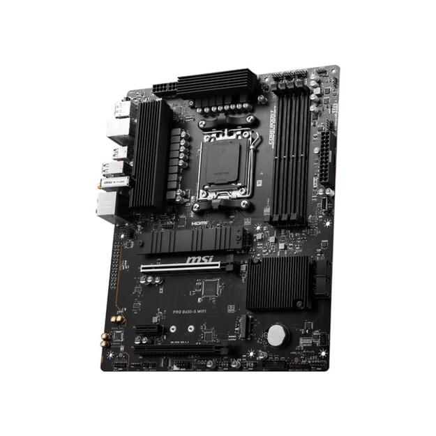 MSI PRO B650-S WIFI DDR5 AM4 ATX MB 2xPCIe x16 HDMI DP 4xSATA