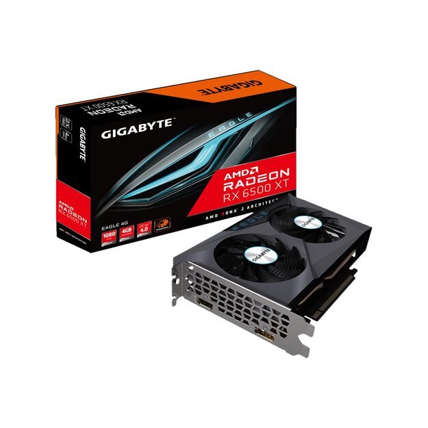 Vaizdo plokštė GIGABYTE Radeon RX 6500 XT EAGLE 4GB GDDR6 64 bit 1xDP 1xHDMI