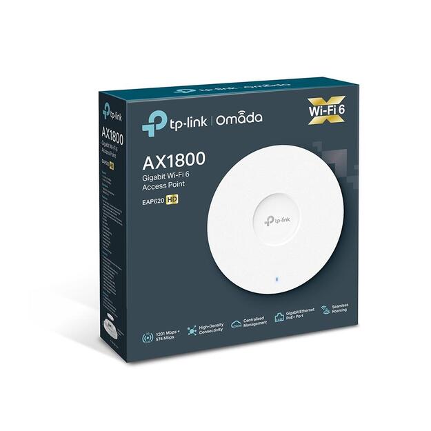 Tinklo prieigos taškas TP-LINK 1800Mbps 1x10/100/1000M EAP620HD