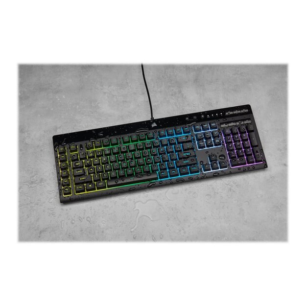 Klaviatūra laidinė CORSAIR K55 RGB PRO Gaming Backlit Zoned RGB LED Rubberdome 11