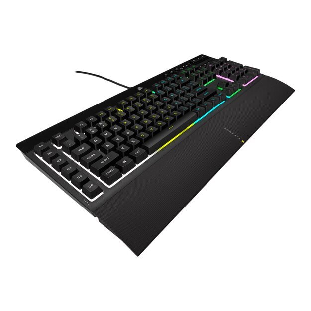 Klaviatūra laidinė CORSAIR K55 RGB PRO Gaming Backlit Zoned RGB LED Rubberdome 16