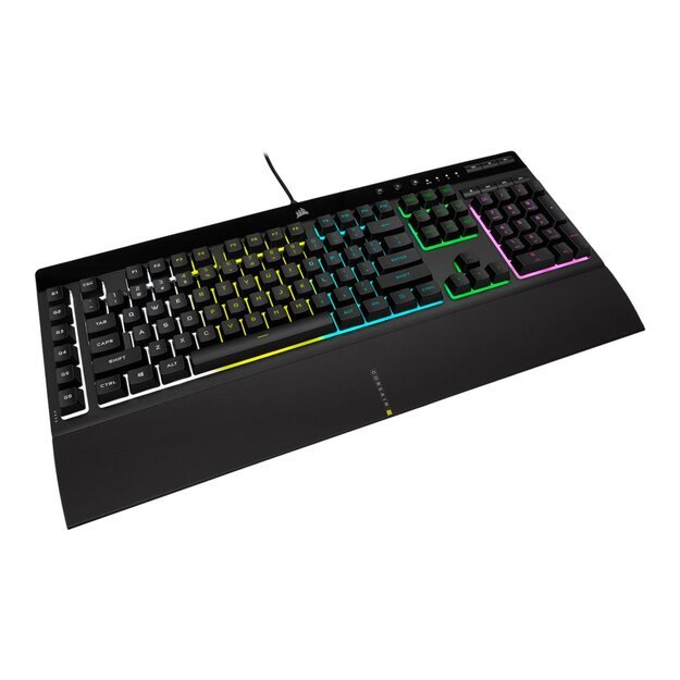 Klaviatūra laidinė CORSAIR K55 RGB PRO Gaming Backlit Zoned RGB LED Rubberdome 27