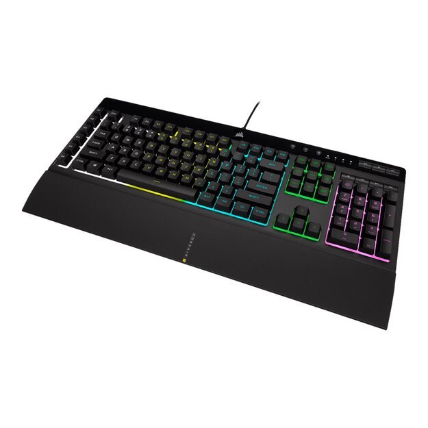 Klaviatūra laidinė CORSAIR K55 RGB PRO Gaming Backlit Zoned RGB LED Rubberdome 4