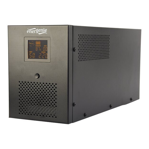 Nepertraukiamo maitinimo šaltinis UPS ENERGENIE EG-UPS-036 UPS with USB and LCD 3000VA 3x Schuko + 3x IEC socket black