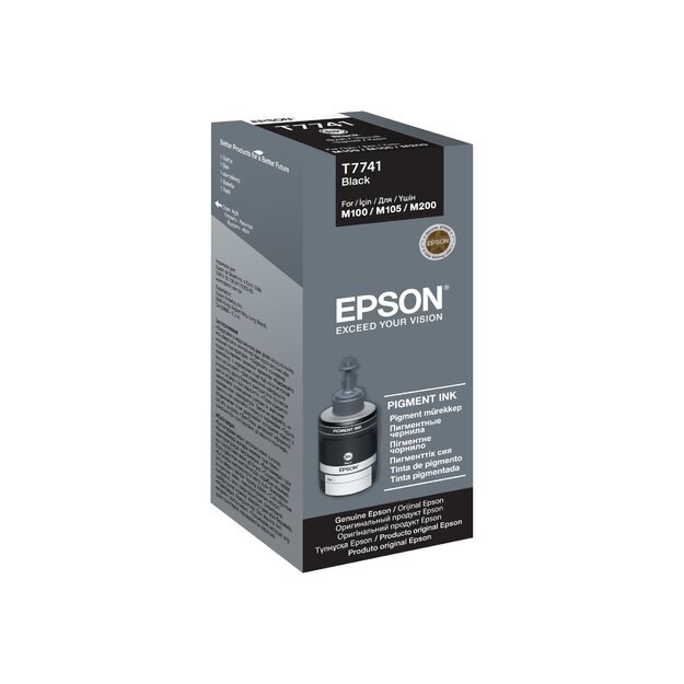 EPSON T7741 Pigment Black ink bottle 140ml