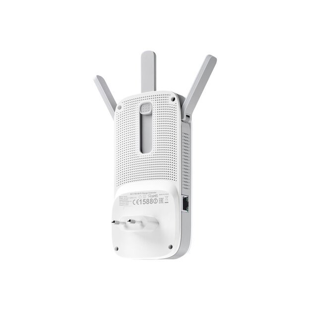 Belaidžio ryšio stiprintuvas TP-LINK AC1750 Dual Band Wi-FI Wall Plugged Qualcomm 1300Mbps at 5Ghz + 450Mbps at 2.4Ghz