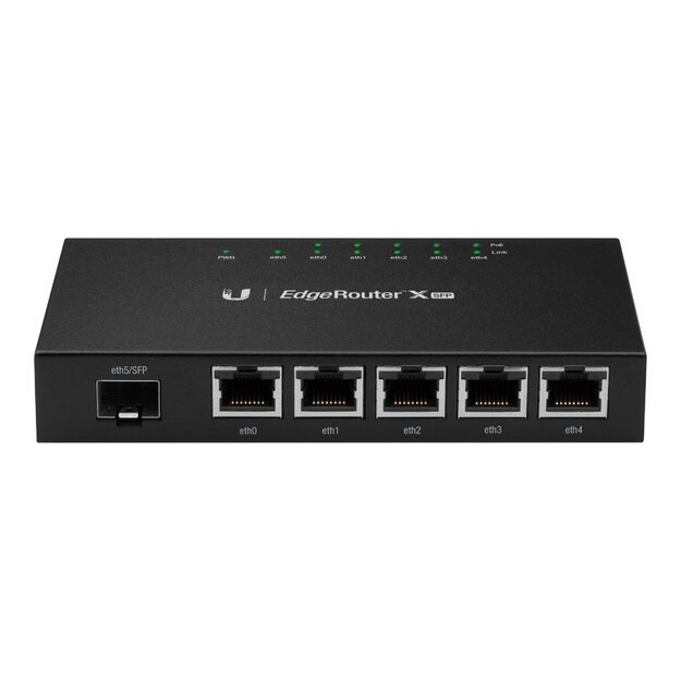 Maršrutizatorius UBIQUITI ER-X-SFP EdgeRouter ER-X-SFP 5 Gigabit RJ45 ports with passive PoE support 1xSFP