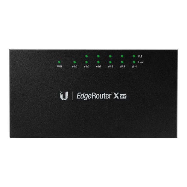 Maršrutizatorius UBIQUITI ER-X-SFP EdgeRouter ER-X-SFP 5 Gigabit RJ45 ports with passive PoE support 1xSFP