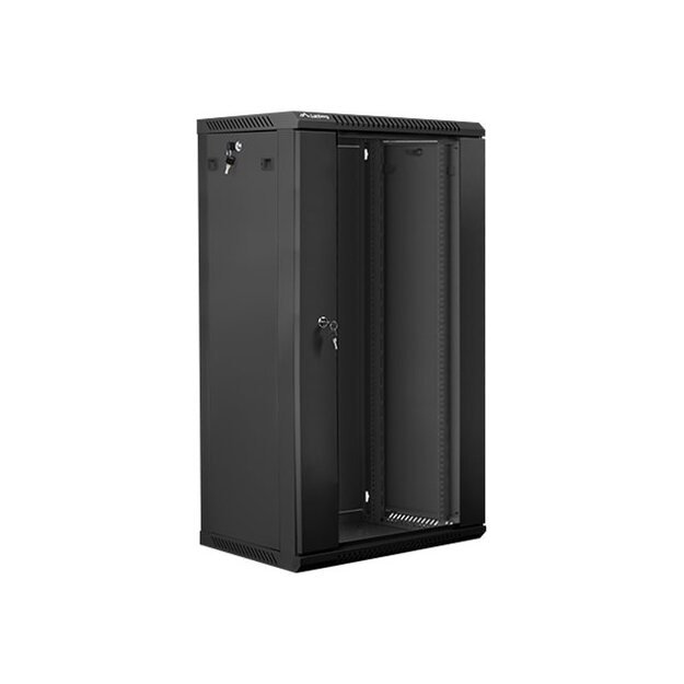 Komutacinė spinta pakabinama LANBERG WF01-6422-10B rack 19 demounted flat pack 22U/600x450mm black