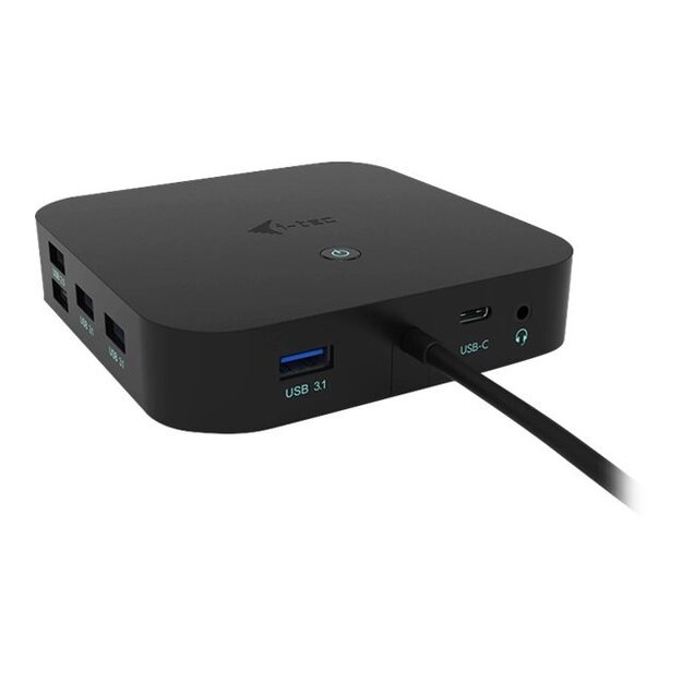 I-TEC USB-C Dual Display MST Docking Station 2x DP 1x GLAN 3x USB 3.1 2x USB 2.0 1x USB-C-Data 1x Audio/Mic Jack 1x 100W USB-C PD