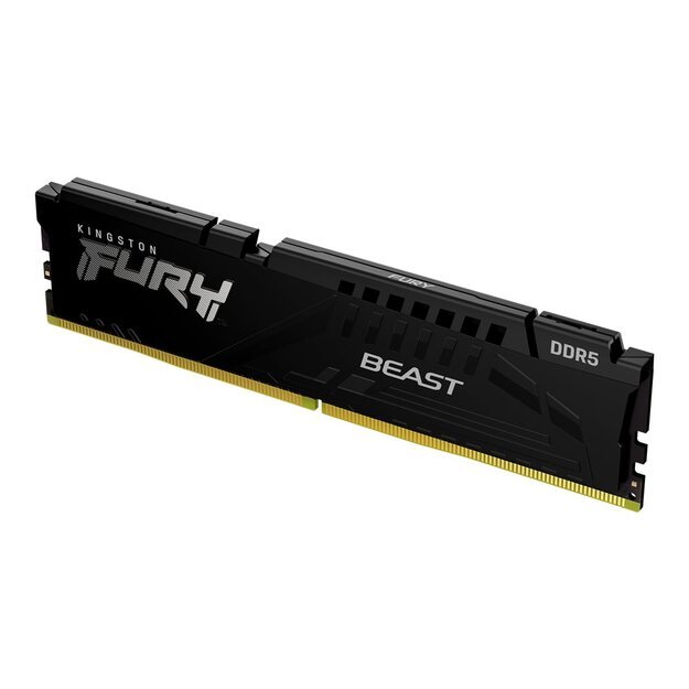 Operatyvioji atmintis (RAM) KINGSTON 16GB 4800MHz DDR5 CL38 DIMM FURY Beast Black