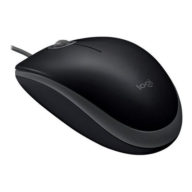 Kompiuterinė pelė laidinė LOGITECH B110 Silent - BLACK - EMEA 12