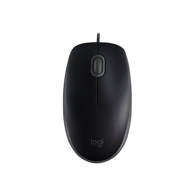 Kompiuterinė pelė laidinė LOGITECH B110 Silent - BLACK - EMEA 9