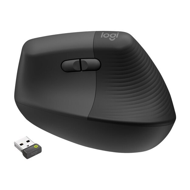 Kompiuterinė pelė belaidė LOGITECH LIFT FOR BUSINESS LEFT - GRAPHITE / BLACK - EMEA